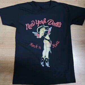 Vintage New York Dolls Band Black T-Shirt